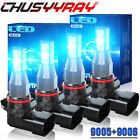 9005+9006 Combo LED Headlight Blue 30800LM High/Low Beam 8000K  Bulbs Kit*4