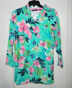 Girl's Lands' End Floral Tropical Swim Cover-Up Size XL 16 - Picture 1 of 5