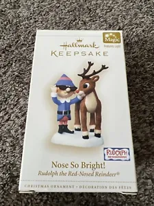 Hallmark Rudolph Nose So Bright! Red-Nosed Reindeer Christmas Ornament 2006 NEW! - Picture 1 of 2