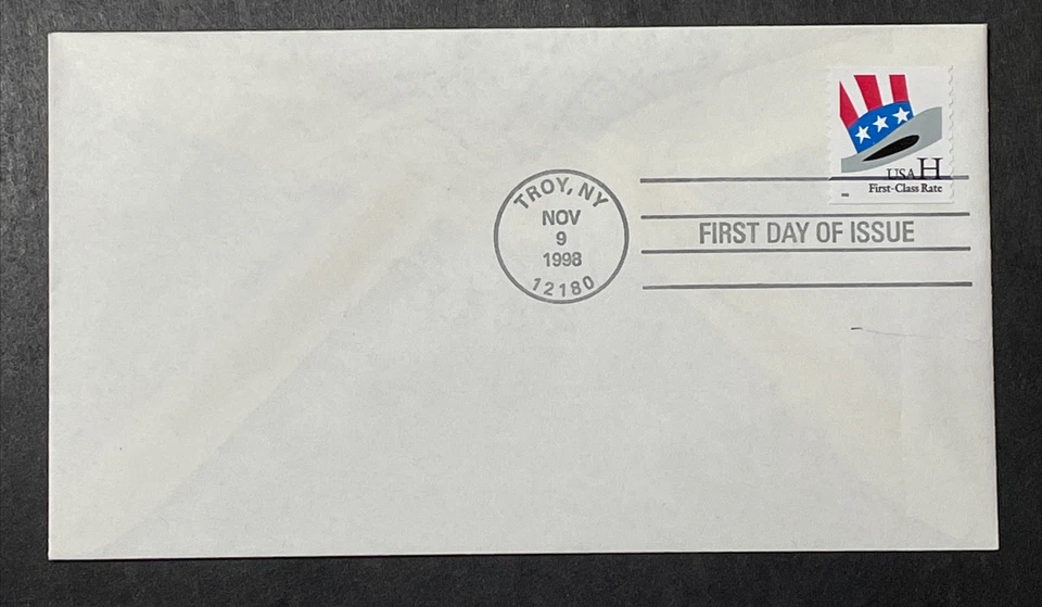 US FDC # 3266 Uncle Sam's Hat "H"; Coil Square Corners; Unaddressed;   - Image 1 of 1