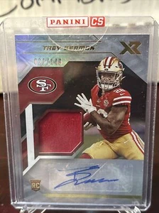 2021 Panini XR Rookie Swatch Auto #021/149 Trey Sermon #RSA-TSE Rookie Auto RC - Picture 1 of 4