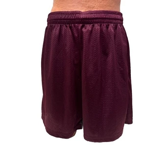 A4 Adult XL Maroon Mesh Activewear Short AA4-4 - Picture 1 of 4
