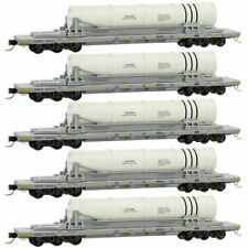 N Scale Micro-trains 99301640 DODX Navy Flat Car 5-pack