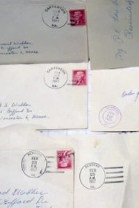 LOT 7x rescinded retired postal station stamp cancellations VA Carterton Newbern - Picture 1 of 4