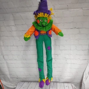 VTG  1994 Halloween Scarecrow Nylon 26" Plush International Silver Company - Picture 1 of 7