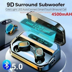 Earbuds with Charging compartment Wireless Earphone IPX7 WaterProof - Picture 1 of 16