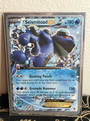 Pokemon 2015 World Championships XY Furious Fists Seismitoad EX 20/111 NM/M - Image 1 of 4