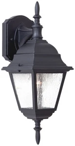 The Great Outdoors Bay Hill 17" Outdoor Wall Light in Black - Picture 1 of 1