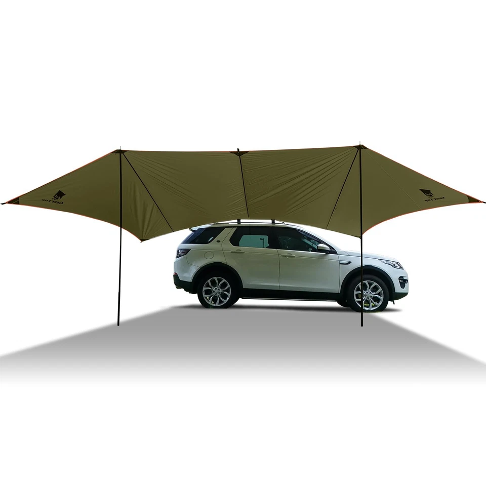 Large Car Side Camping Awning 19 x 11 ft SUV Canopy Tarp Waterproof Outdoor V... - Image 1 of 4