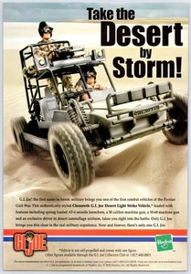 Print Ad 2000 GI Joe Chenowth Desert Light Strike Vehicle Original Poster Art - Picture 1 of 4