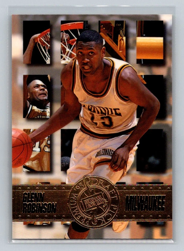 1995 Press Pass Premium Draft Picks #34 Glenn Robinson Purdue Boilermakers - Image 1 of 2
