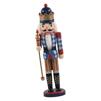 Wood Nutcracker Figurine Decor Christmas Decoration for Home Holiday Festive - Image 1 of 4