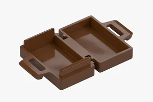 New LEGO Reddish Brown Minifigure Briefcase 4449 suitcase luggage bag suit case - Picture 1 of 1