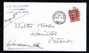 1935 Gooderham, HBN, c.d.s. datiert SP 5.  Ecke: J.R. Falconer, General Merchant - Bild 1 von 2