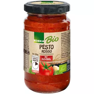 Edeka Bio Pesto Rosso mit Olivenöl 190g Glas - Bild 1 von 4