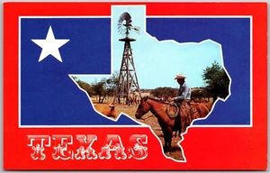 Postkarte Vintage Chrome Texas TX Gruß - Bild 1 von 3