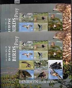 JC 10X PENRHYN 2018 - MNH - BIRDS - EAGLES - Picture 1 of 1