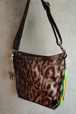 洛杉矶 适用于 LeSportsac Gwen Stefani Leopard Rasta 单肩包斜挎包 — 第 1/4 张图片