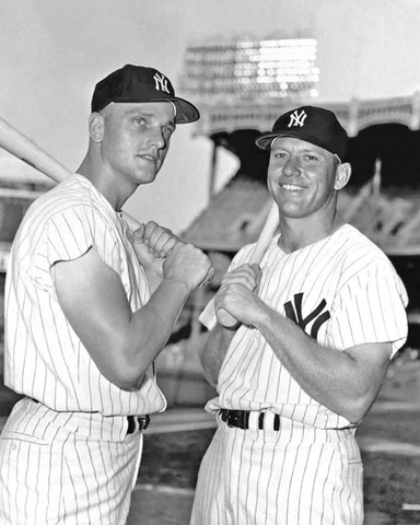 New York Yankees MICKEY MANTLE and ROGER MARIS Glossy 8x10 Photo Print Poster Cover