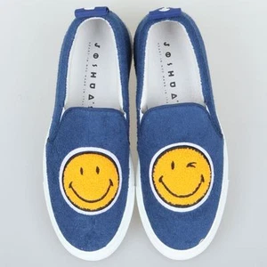 Zapatos para mujer Joshua Sanders azul cara sonriente sin cordones hechos en Italia talla 35 36 - Imagen 1 de 6