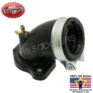 Linhai Yamaha Tank CF Moto Benelli VOG 260 Intake Manifold - 2 Vacuum Fittings - Picture 1 of 4