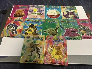 Pokémon Vintage Prism Vending Sticker Bandai Card LOT (11 STICKERS) MP/HP - Picture 1 of 23