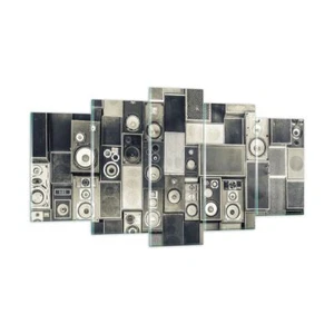 Quadro su Vetro 160x85cm Astrazione Altoparlanti Grafica Stampe Moderni Murale - Foto 1 di 10