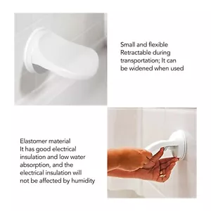 Poggiapiedi doccia bagno rasatura aiuto gambe sgabello presa tappetino portascatole rasoio - Foto 1 di 12