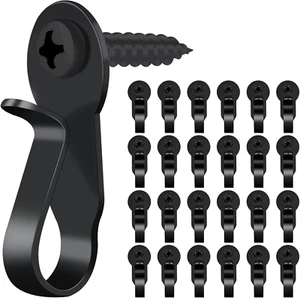 24 Pack Light Hanger Hooks Stainless Steel Screw In Hooks for String Lights - Picture 1 of 12