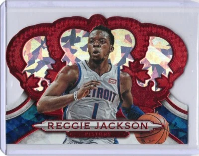 2018-19 Panini Crown Royale Red Crystal #10 Reggie Jackson 14/49 - Image 1 of 2