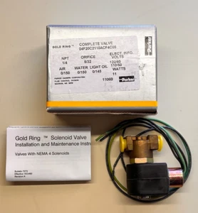 Parker Gold Ring Complete Solenoid Valve - Part No. 04F20C2110ACF4C05 - Picture 1 of 5