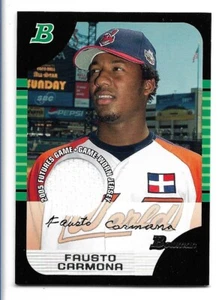 2005 Bowman Draft Futures Game Jersey Fausto Carmona #BDP122 Cleveland Indians - Picture 1 of 2