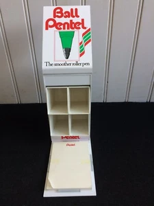 Soporte de mostrador de publicidad vintage Pentel Ball Pentel - Imagen 1 de 5