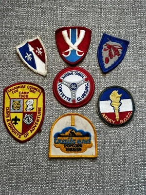 Vintage Patch Lot - 1980’s Military, Corvette, Trails End - Image 1 of 4