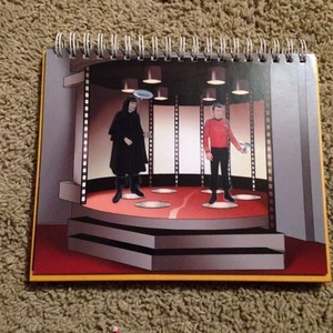 Stuck Star Trek 2013 Spiral Reusable Kling-on Stickers TOS Kirk Spock Pre-owned - Picture 1 of 5