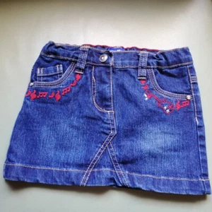 Jeans Rock Jeansrock Mädchen Gr. 98 Lupilu - tolle Details - neuwertig - Bild 1 von 4
