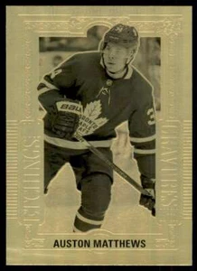 2018-19 UD Tim Hortons Etchings Gold Auston Matthews #GE-2 - Imagen 1 de 2