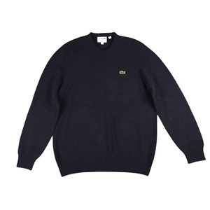 Lacoste Unisex Made in France Seamless Cashmere Sweater Size Large Navy - Bild 1 von 12