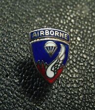 tiny 3/8" high US paratrooper para  187 Airborne Division enameled pin