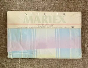 ATELIER MARTEX Doppelspannlaken SORBET 100 % Baumwolle kein Eisen Perkal Neu aus altem Lagerbestand - Bild 1 von 7