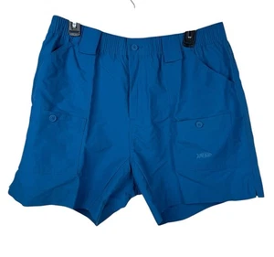 AFTCO M01 Herren blau 7 Taschen Angelshorts 6" Schrittlänge Größe 38 UPF 50 neu mit Etikett!!! - Bild 1 von 7