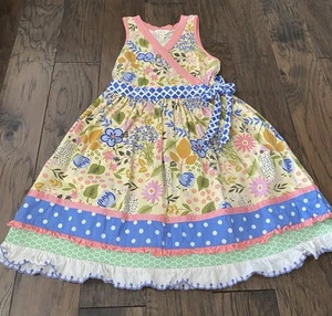 Matilda Jane May Day Dress Garden Path Scrappy Adventure Begins Size 12 - Picture 1 of 5
