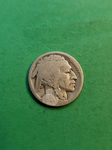 1918-D Semi Key Buffalo Nickel Enhanced Date - Picture 1 of 2