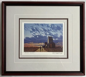 "Prairie Sunset" von Henry K. Ripplinger - Saskatchewan Künstler - gerahmte Kunstkarte - Bild 1 von 8