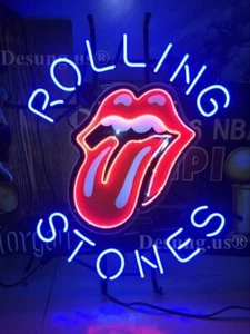 Nuova lampada Rolling Stones musica birra bar 20"x16" insegna luminosa neon HD stampa vivida - Foto 1 di 3