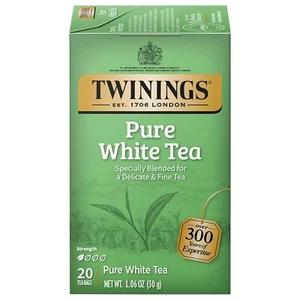 3 Pack - Twinings Pure White Tea - 20 Count - Picture 1 of 3
