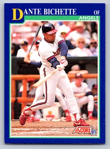 1991 Score #463 Dante Bichette California Angels Baseball Card - Picture 1 of 2
