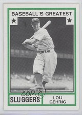1982 TCMA Baseball's Greatest Sluggers Tan Back Lou Gehrig #1982-19 HOF