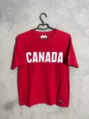 Canada Team Fan Jersey Olympic Games Shirt Red Official Product Cotton Mens SZ S - Image 1 of 4