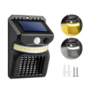 Solar Mosquito Zapper Solar  Zapper Outdoor Insect Fly Traps Wall UV Light - Picture 1 of 20